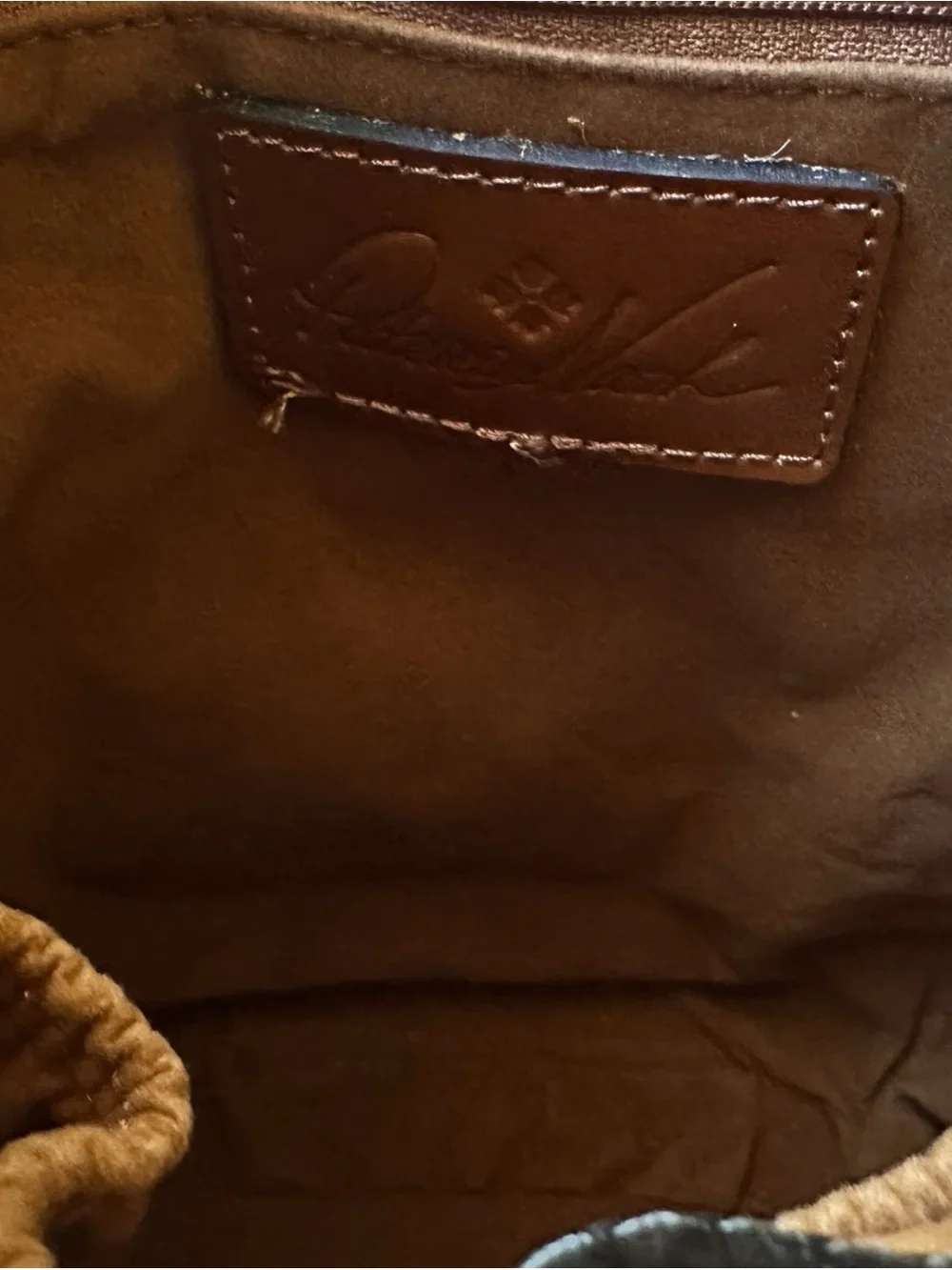 Patricia Nash Tooled Turquoise Brown Leather Crossbody Bag with Buckle - Picture 3 of 3